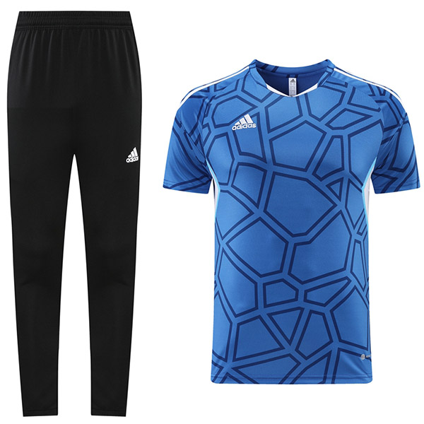 Adas training jersey sportwear uniform men's soccer shirt football short sleeve sport blue t-shirt 2022-2023
